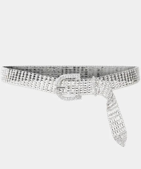Flash Sale Joe Browns A Wave Of Shimmer Diamante Belt Silver
