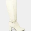 New Joe Browns About Town Tall Leather Boots Winter White