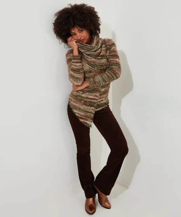 Hot Joe Browns Alicia Zip Top Brown