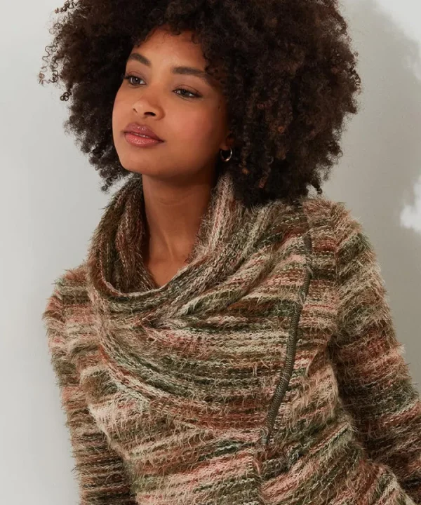 Hot Joe Browns Alicia Zip Top Brown
