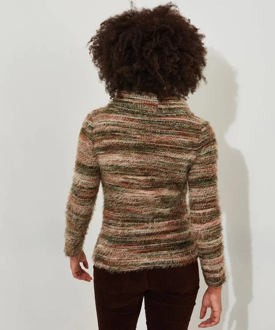 alicia_zip_top_4.webp Hot Joe Browns Alicia Zip Top Brown