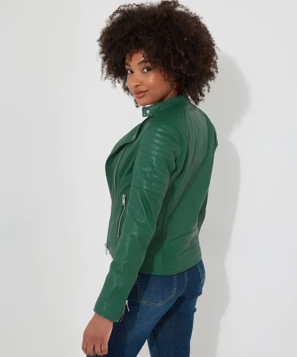 Clearance Joe Browns All In The Details Leather Jacket Green