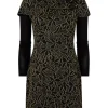 Hot Joe Browns All That Glitters Jaquard Tunic Black
