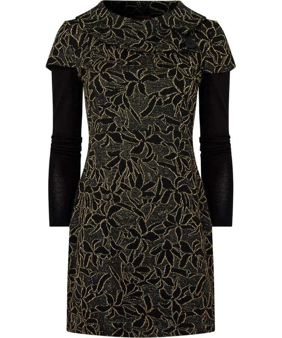 all_that_glitters_jaquard_0.webp Hot Joe Browns All That Glitters Jaquard Tunic Black