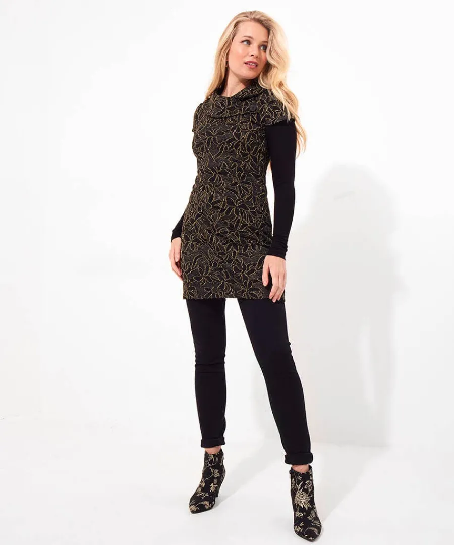 all_that_glitters_jaquard_2.webp Hot Joe Browns All That Glitters Jaquard Tunic Black