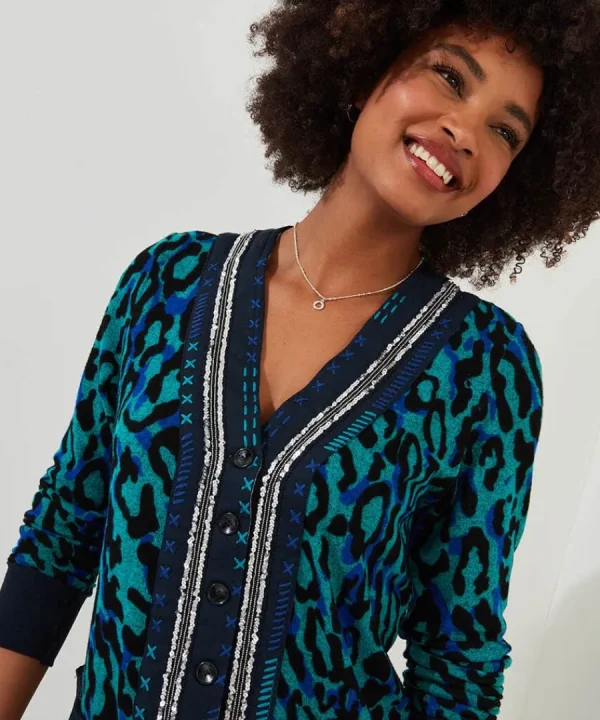 Store Joe Browns All The Fun Jersey Cardigan Blue