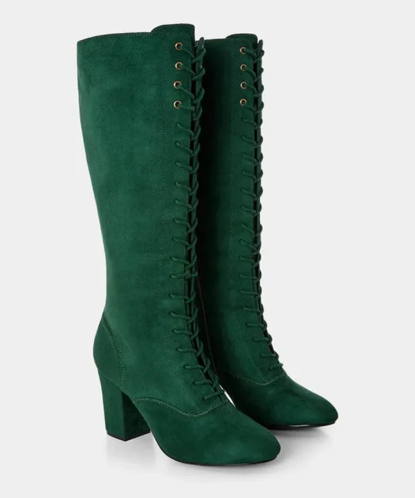 Best Joe Browns All The Glory Lace Up Boots Green
