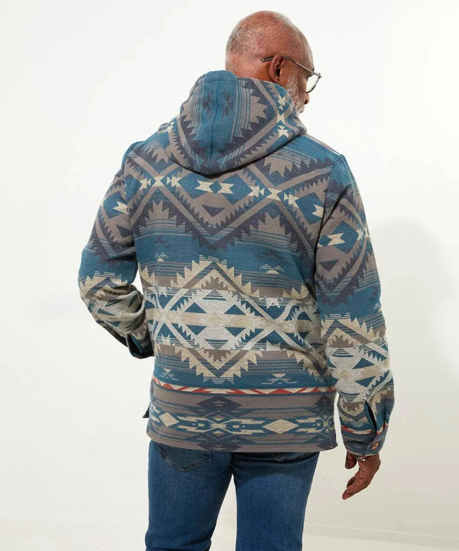 amazing_artisan_hood_3.webp Hot Joe Browns Amazing Artisan Hood Blue / Green