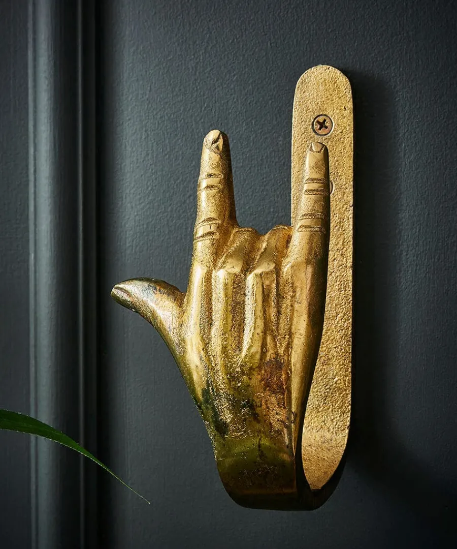 antique_gold_rock_on_coat_1.webp Cheap Joe Browns Antique Rock On Coat Hook Gold