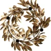 Hot Joe Browns Antique Wreath Candle Holder Gold