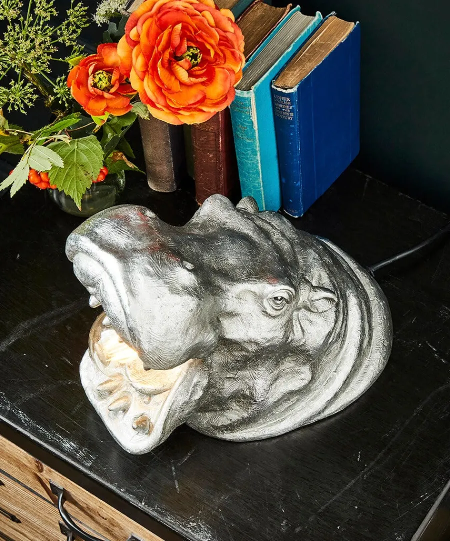 antique_silver_roaring_hi_3.webp Cheap Joe Browns Antique Roaring Hippo Table Lamp Silver