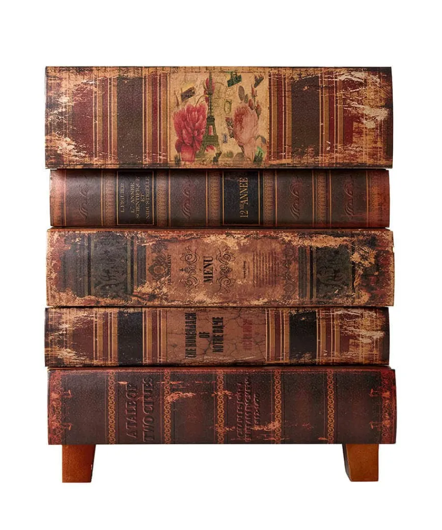 antique_stacked_books_sid_1.webp Best Joe Browns Antique Stacked Books Side Cabinet Brown