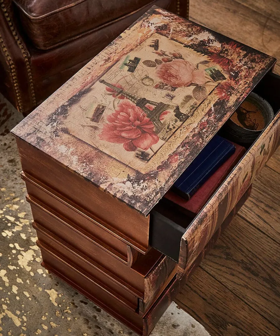 antique_stacked_books_sid_2.webp Best Joe Browns Antique Stacked Books Side Cabinet Brown