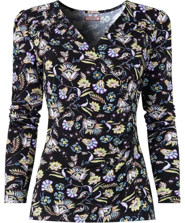 Online Joe Browns Aria Jersey Wrap Top Black