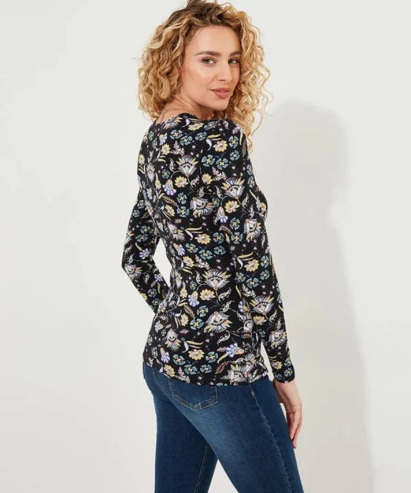 Online Joe Browns Aria Jersey Wrap Top Black