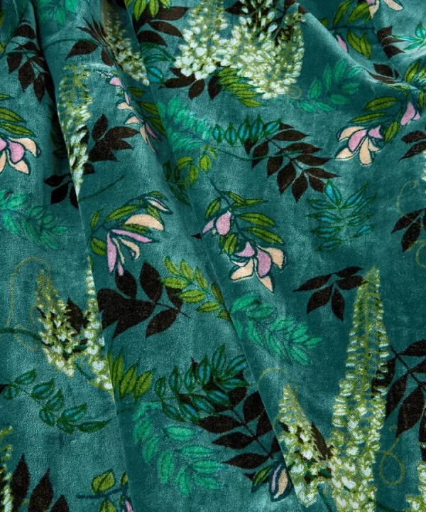 Cheap Joe Browns Artisan Floral Velvet Kimono Green Multi