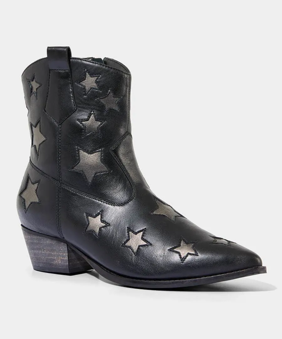 astraea_leather_western_b_1.webp Best Sale Joe Browns Astraea Leather Western Boots Black/Silver