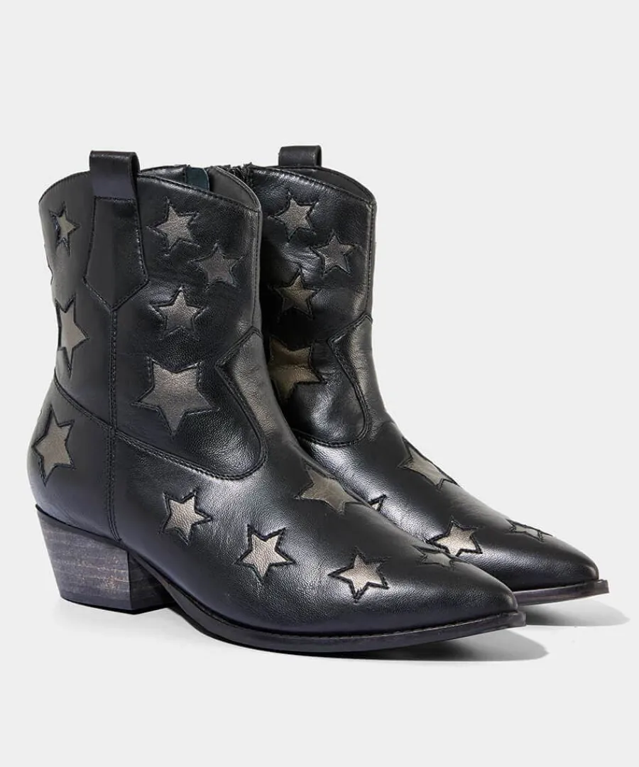 astraea_leather_western_b_2.webp Best Sale Joe Browns Astraea Leather Western Boots Black/Silver