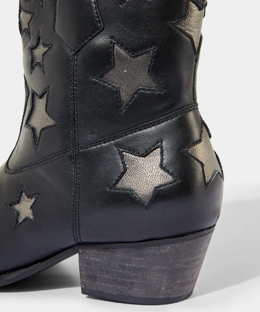 astraea_leather_western_b_4.webp Best Sale Joe Browns Astraea Leather Western Boots Black/Silver