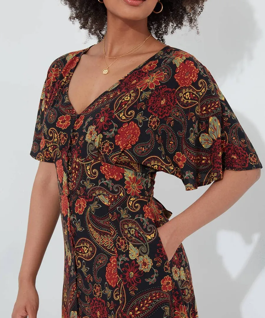 autumn_colours_dress_4.webp Best Sale Joe Browns Autumn Colours Dress Brown