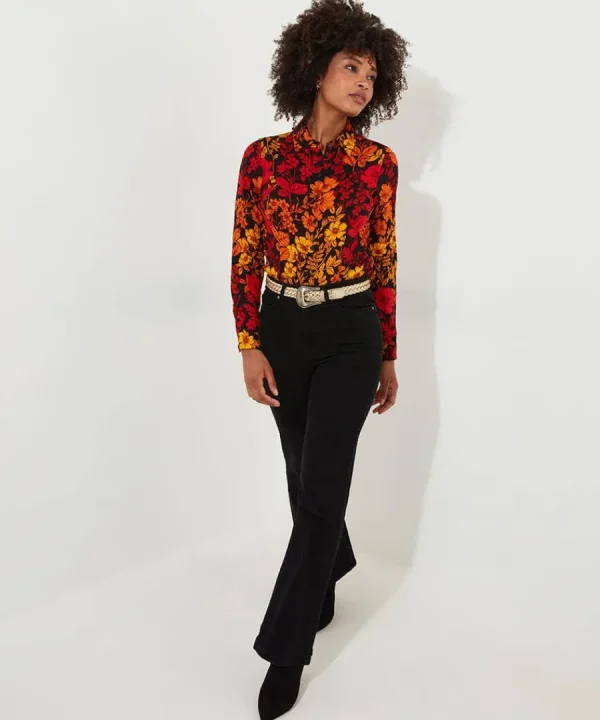 Discount Joe Browns Autumn Days Crinkle Blouse Black