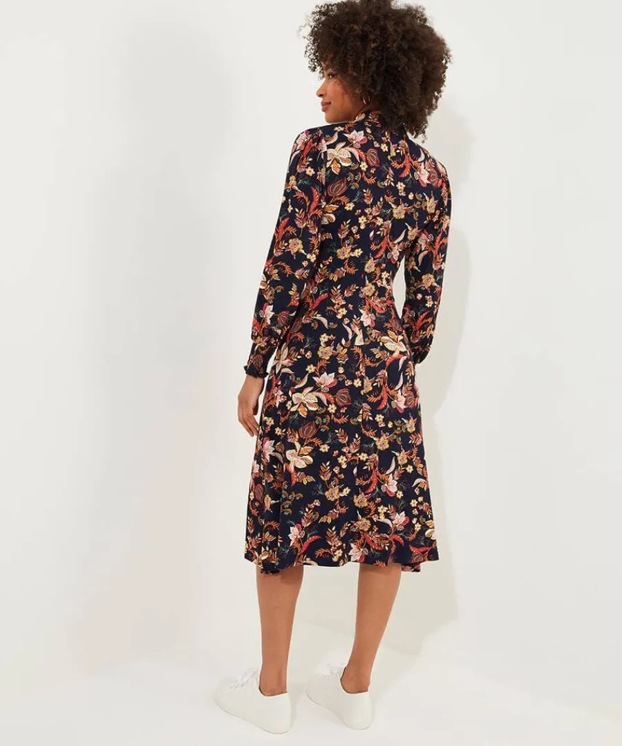 autumn_days_jersey_dress_2.webp Hot Joe Browns Autumn Days Jersey Dress Navy