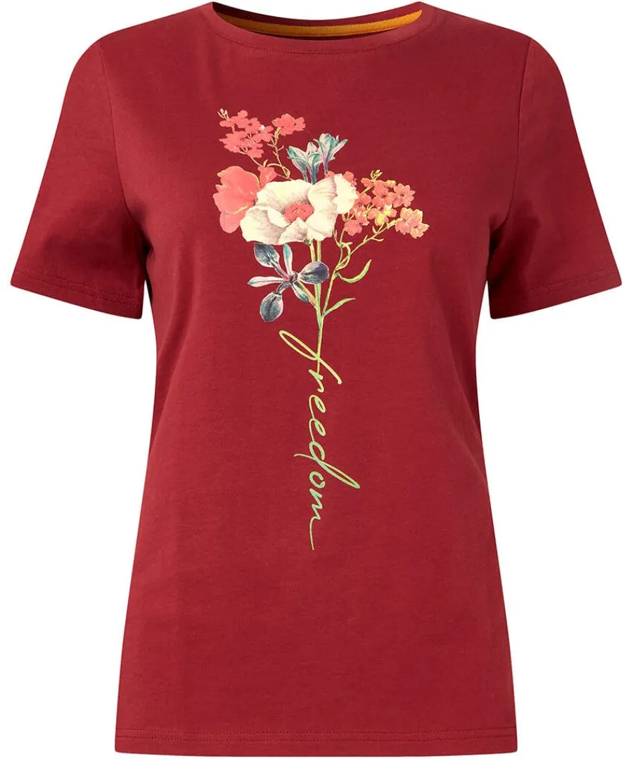 autumn_florals_tshirt_0.webp Best Sale Joe Browns Autumn Florals T-Shirt Berry