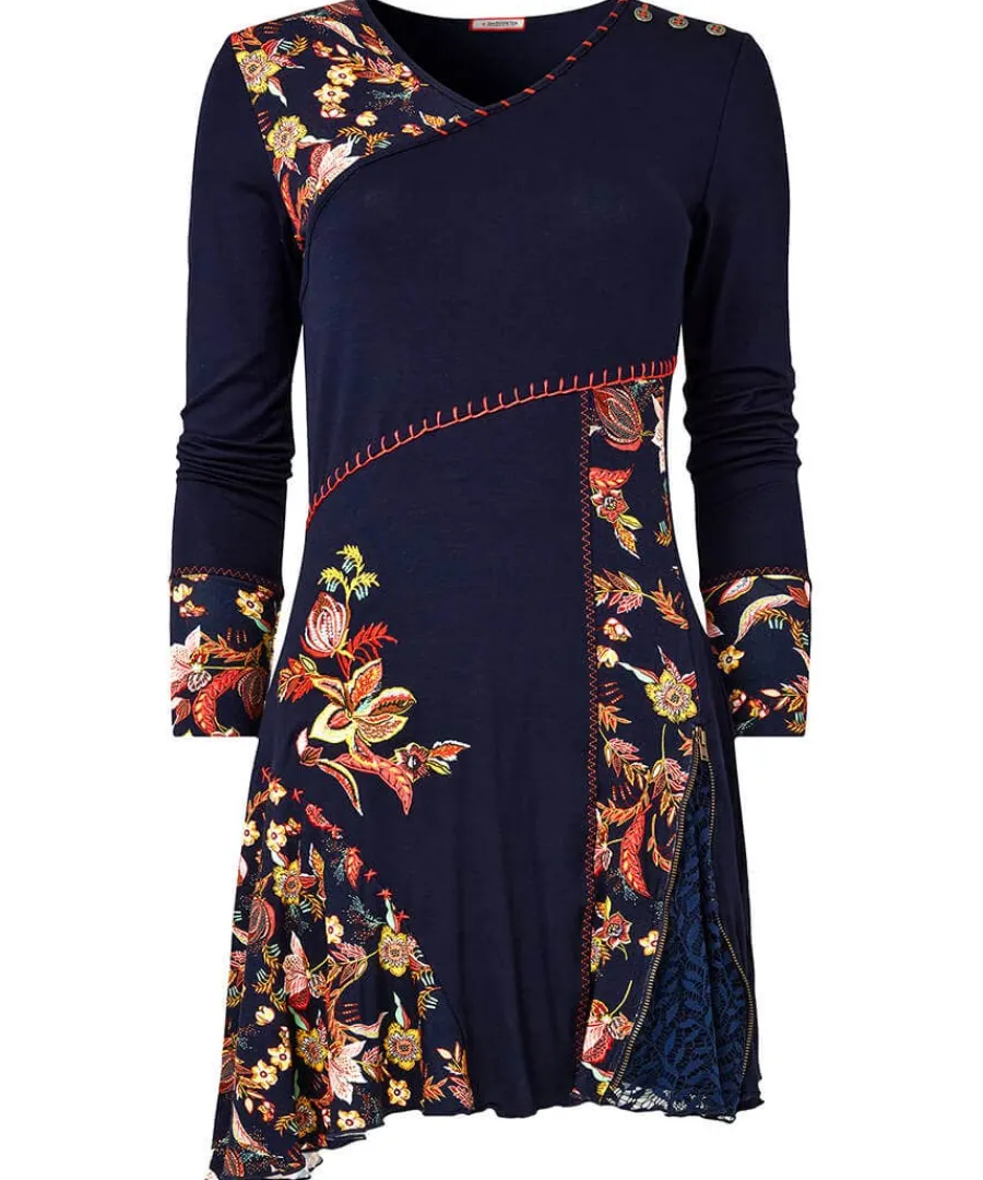 autumn_vibes_jersey_tunic_0.webp New Joe Browns Autumn Vibes Jersey Tunic Navy