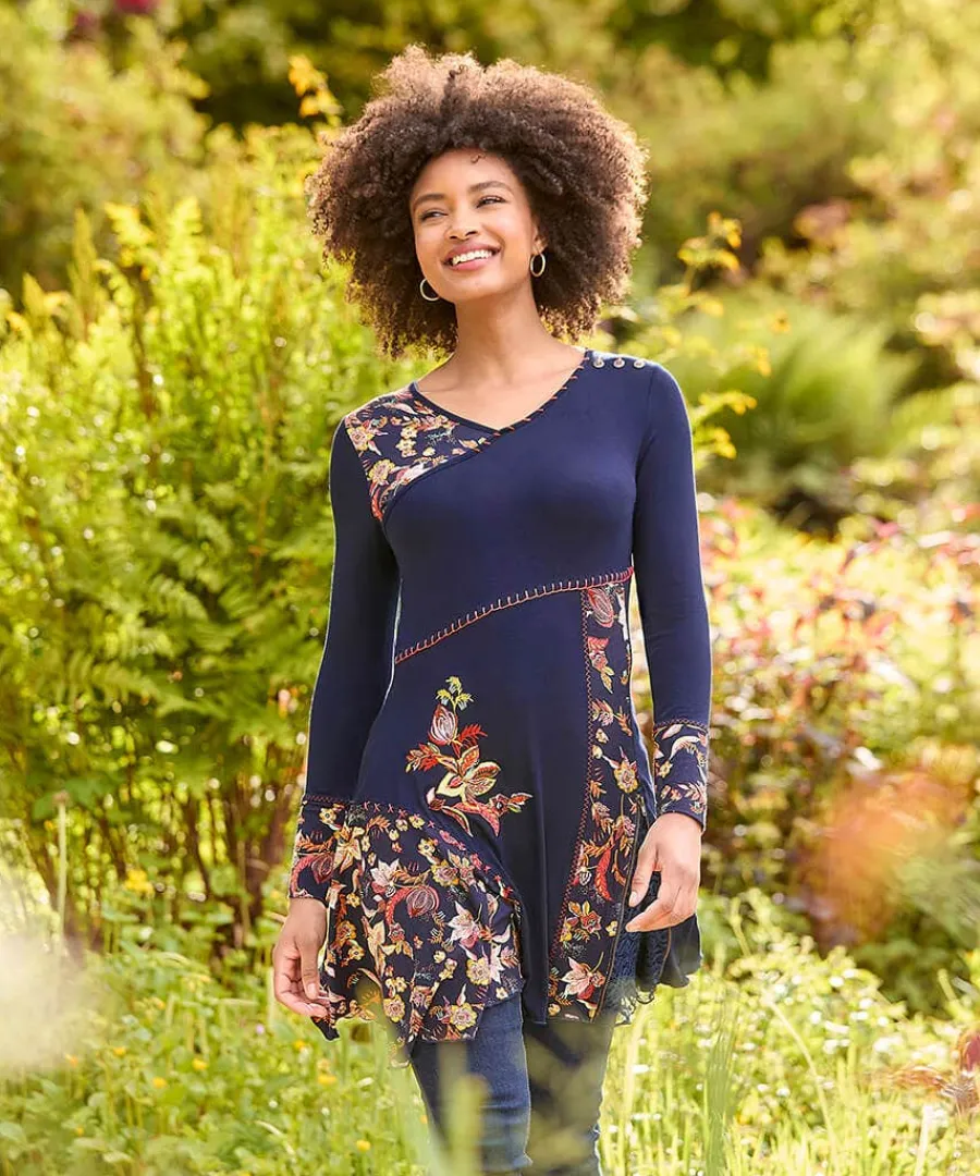 autumn_vibes_jersey_tunic_1.webp New Joe Browns Autumn Vibes Jersey Tunic Navy