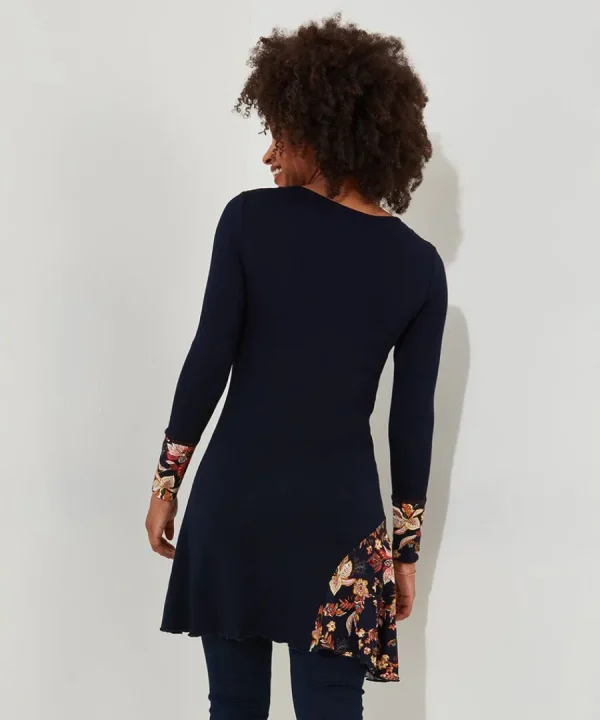 New Joe Browns Autumn Vibes Jersey Tunic Navy