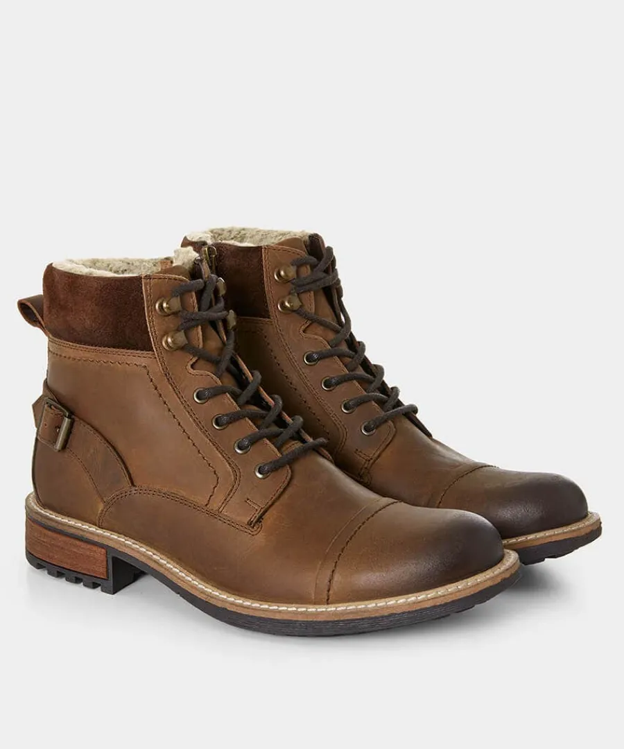 aviator_borg_lined_oiled__2.webp Shop Joe Browns Aviator Borg Lined Oiled Boots Dark Brown