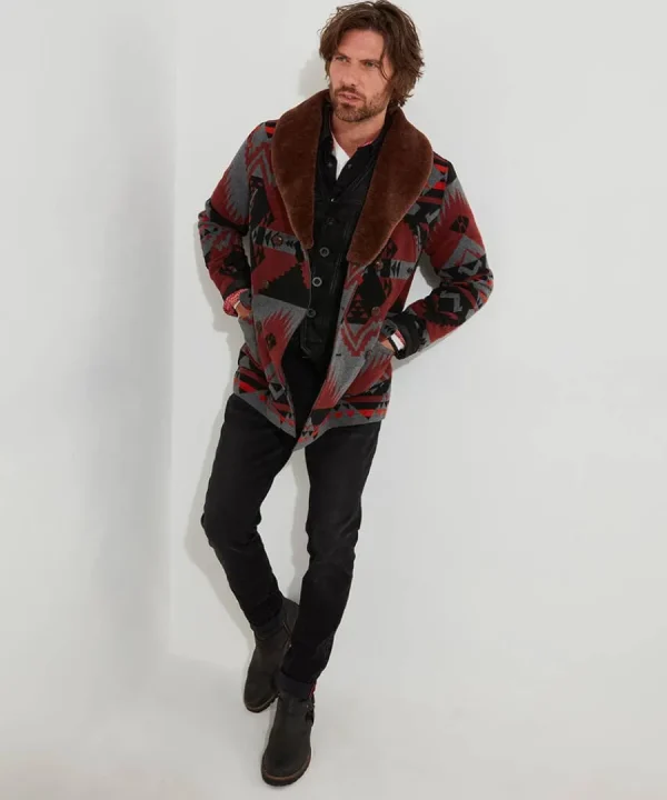 Discount Joe Browns Aztec Fur Collar Coat Multi