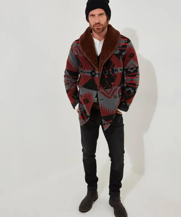 Discount Joe Browns Aztec Fur Collar Coat Multi