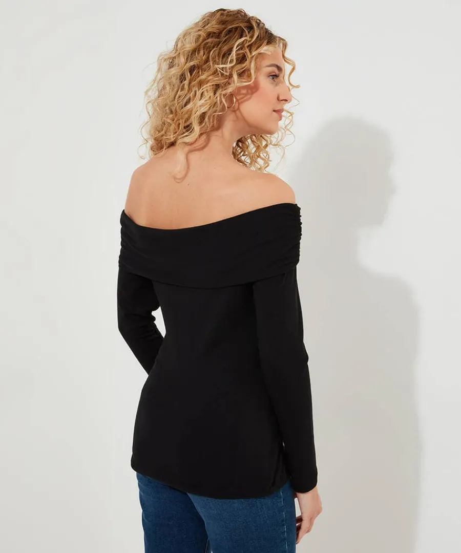 bardot_jersey_top_2-1.webp Best Sale Joe Browns Bardot Jersey Top Black