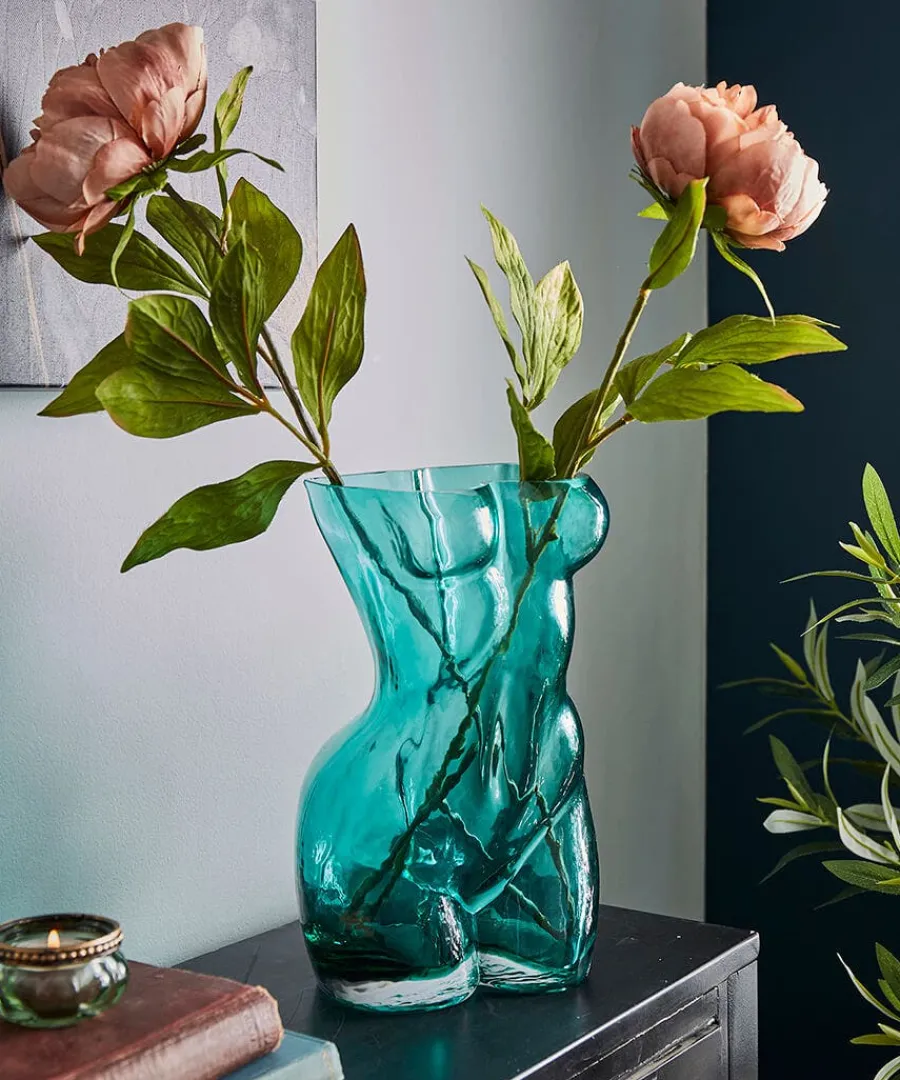 beautiful_body_glass_vase_2.webp Best Joe Browns Beautiful Body Glass Vase Teal