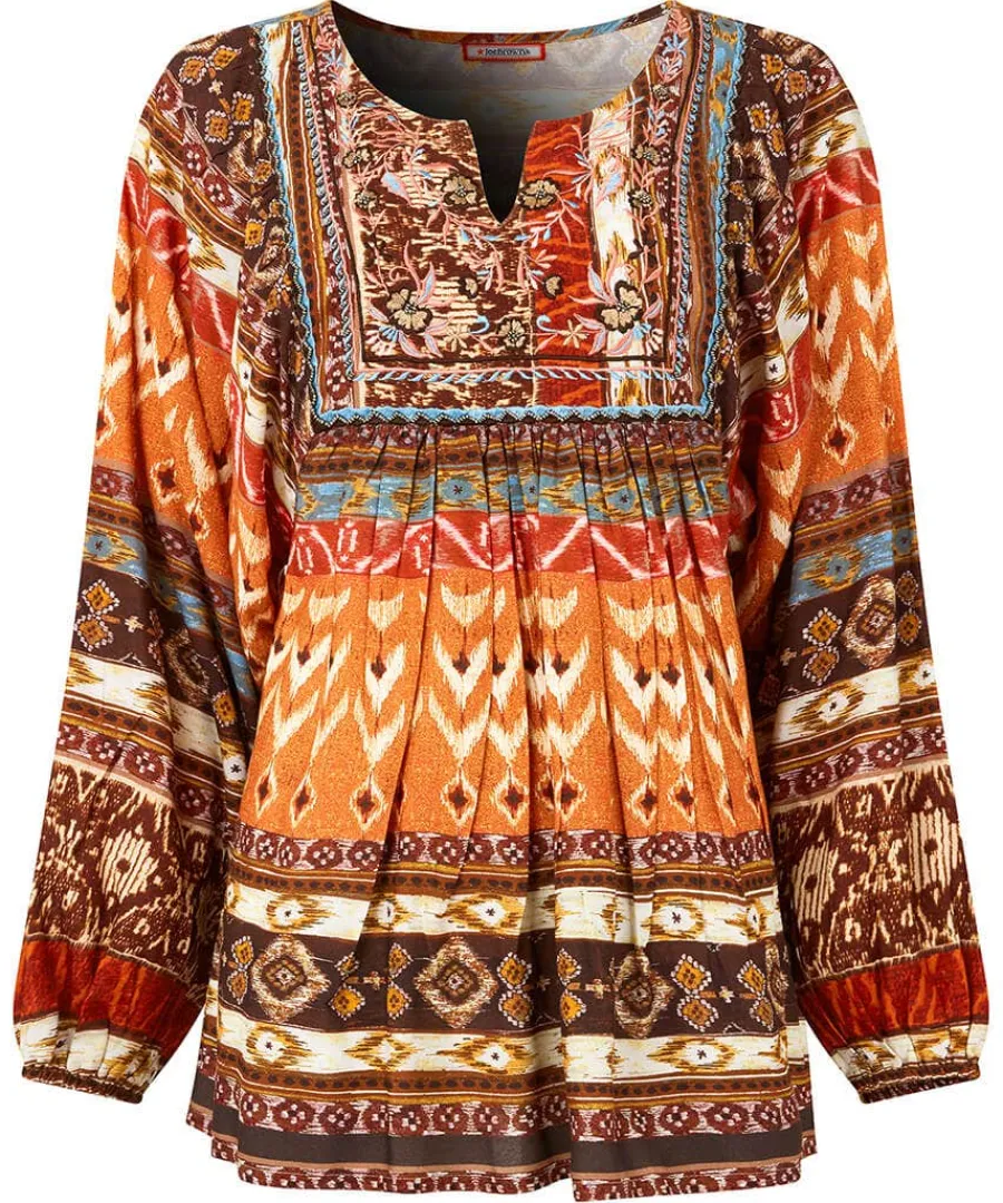 beautiful_boho_blouse_0.webp New Joe Browns Beautiful Boho Blouse Burnt Orange
