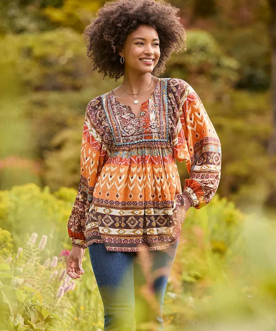 beautiful_boho_blouse_1.webp New Joe Browns Beautiful Boho Blouse Burnt Orange
