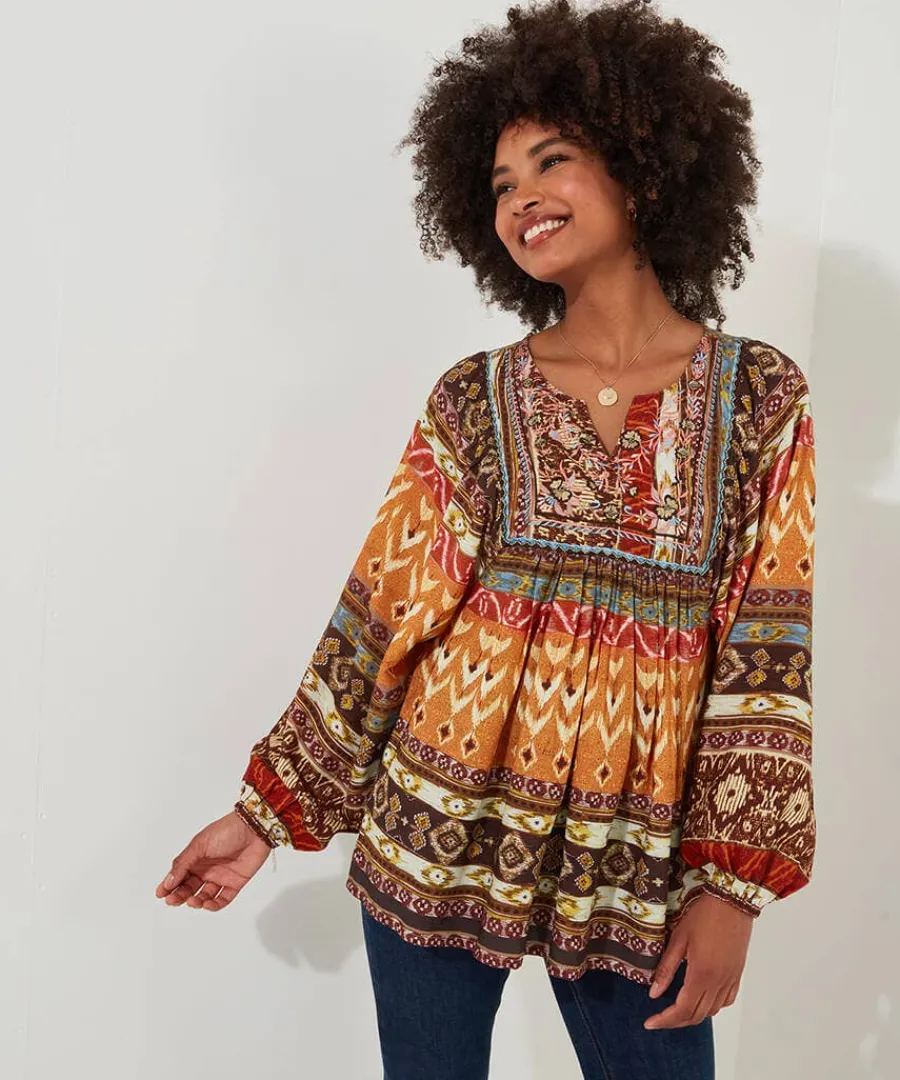 beautiful_boho_blouse_3.webp New Joe Browns Beautiful Boho Blouse Burnt Orange