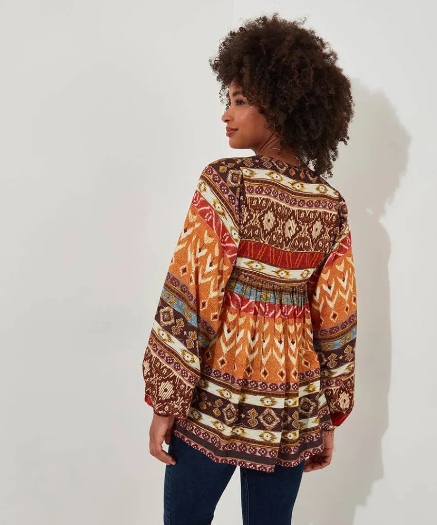 beautiful_boho_blouse_4.webp New Joe Browns Beautiful Boho Blouse Burnt Orange