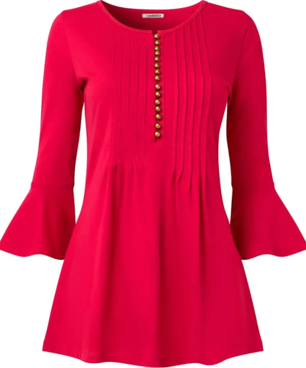 Sale Joe Browns Beautiful Button Longline Jersey Top Pink