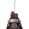 Outlet Joe Browns Beautifully Embroidered Taxi Christmas Ornament Black