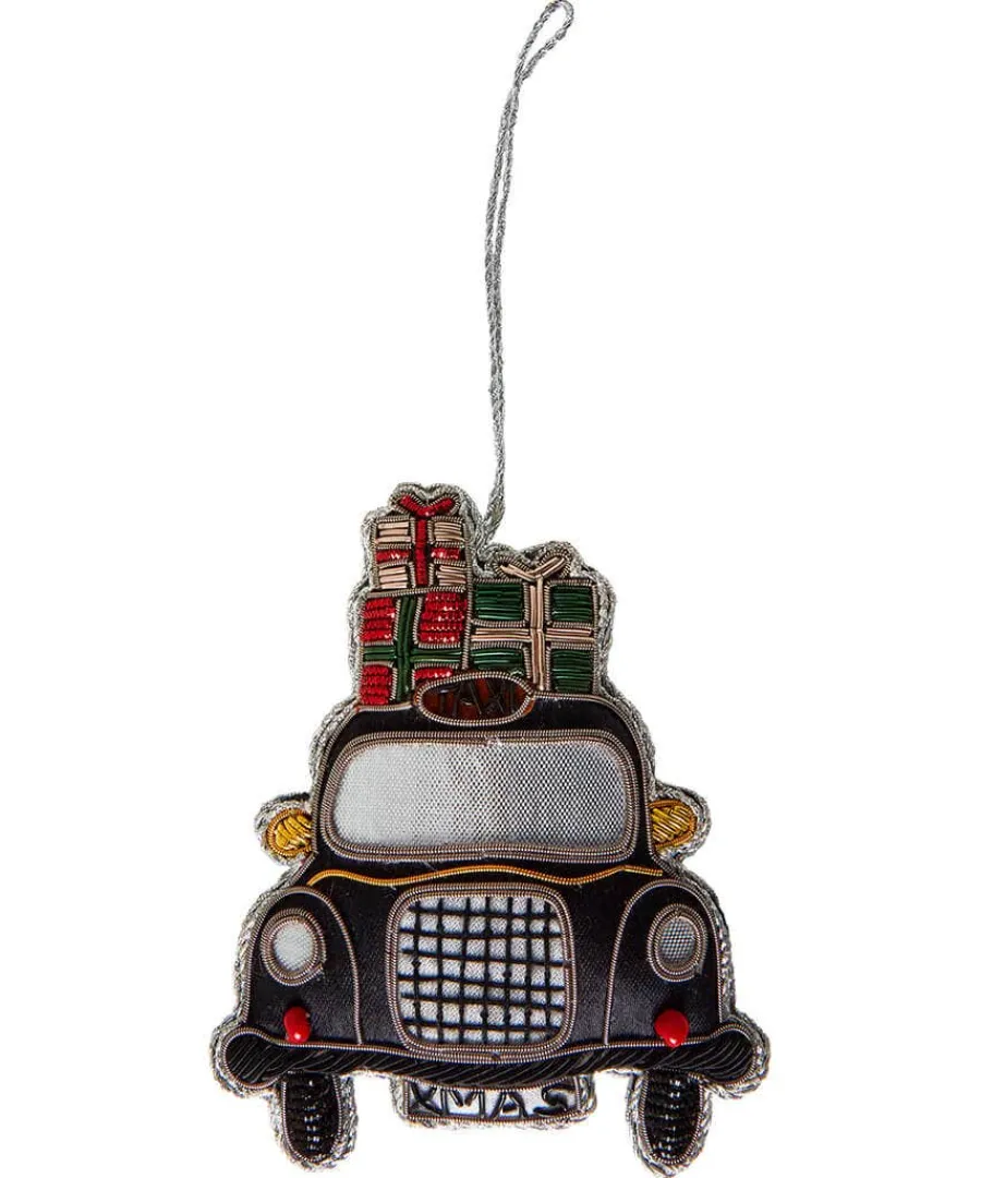beautifully_embroidered_t_0.webp Outlet Joe Browns Beautifully Embroidered Taxi Christmas Ornament Black