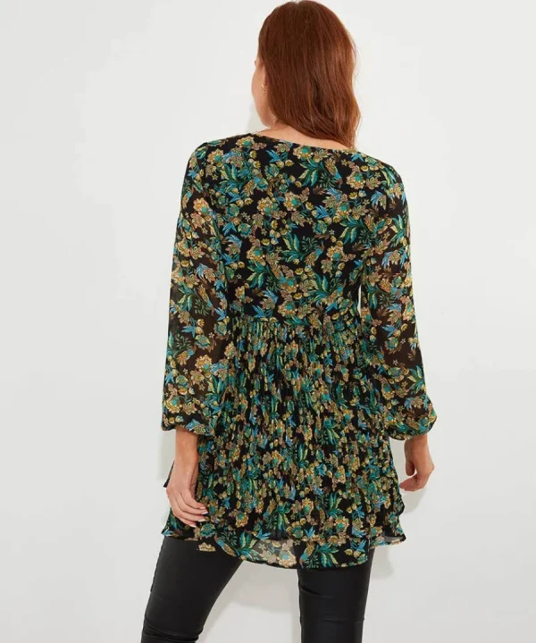 Shop Joe Browns Beautifully Pleated Tunic Black
