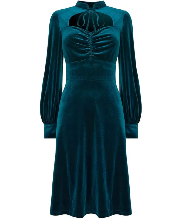 Flash Sale Joe Browns Betsy Velour Dress Teal