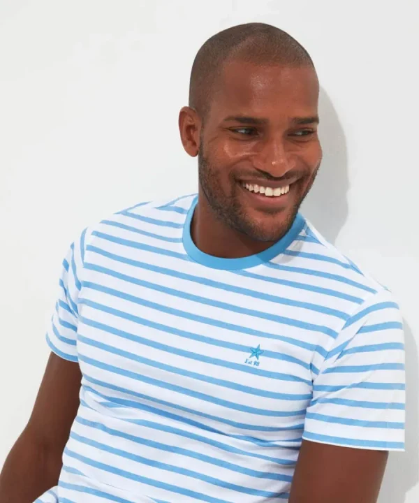 Cheap Joe Browns Beyond Basic Stripe Tee Pale Blue / Navy/ White / Red / White/Purple