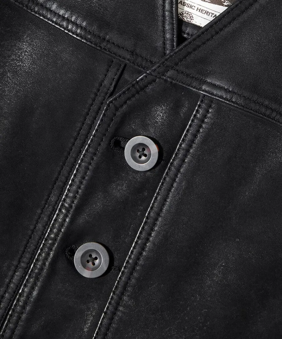 black_leather_waistcoat_7.webp Sale Joe Browns Leather Waistcoat Black