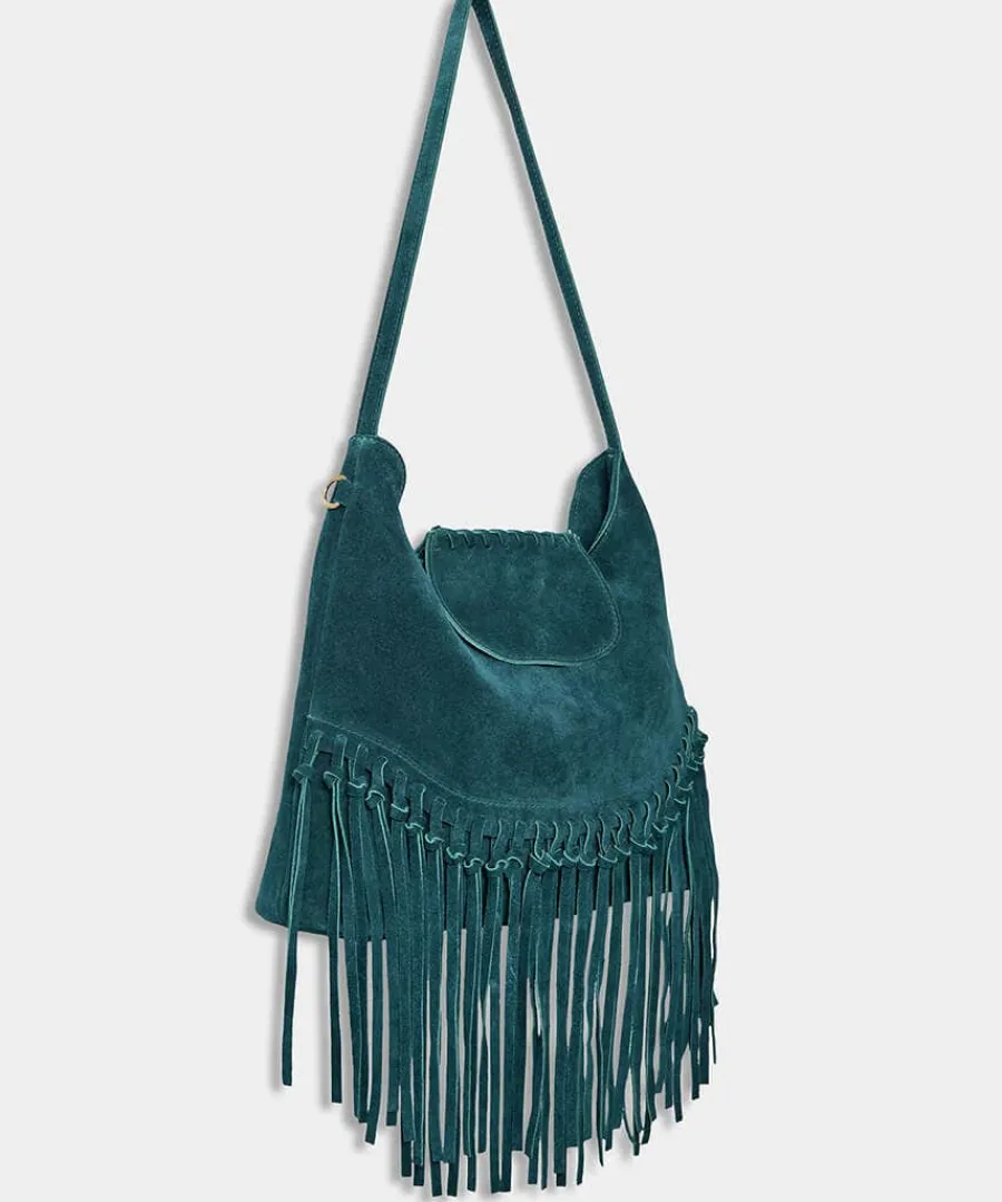 blissful_boho_suede_bag_0.webp Sale Joe Browns Blissful Boho Suede Bag Teal