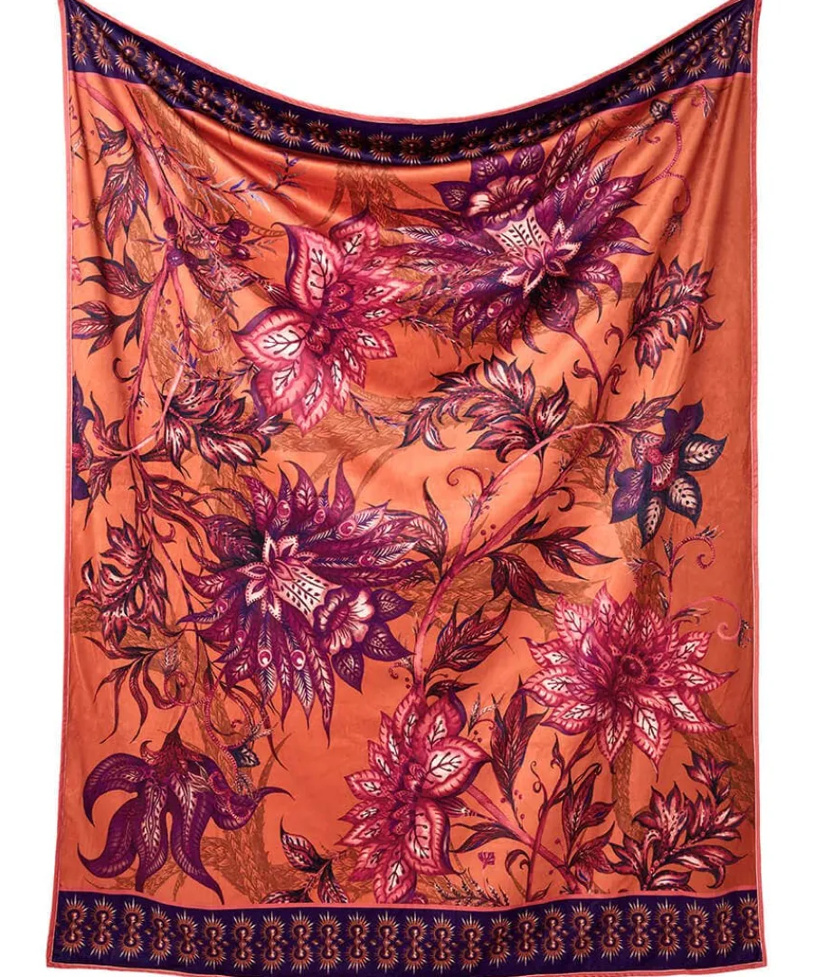 bohemian_bloom_reversible_0-2.webp Store Joe Browns Bohemian Bloom Reversible Throw Orange