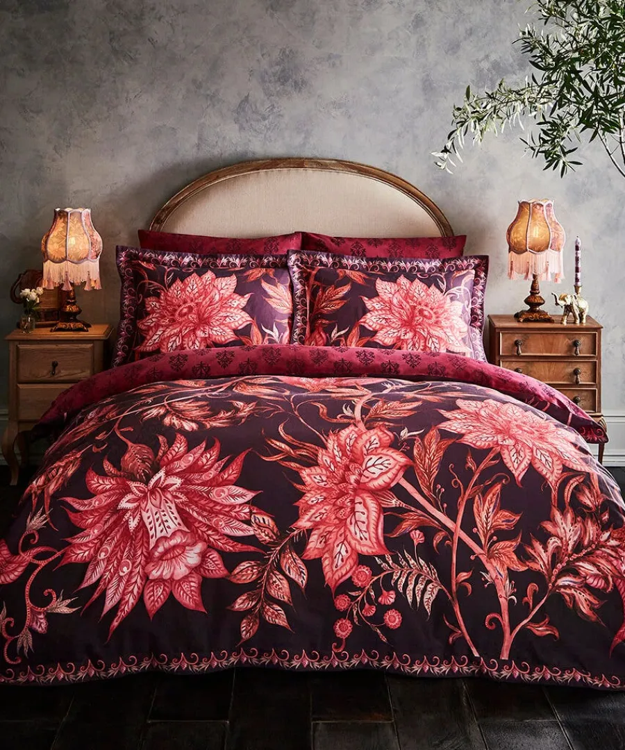 bohemian_bloom_reversible_1.webp Flash Sale Joe Browns Bohemian Bloom Reversible Duvet Set Purple