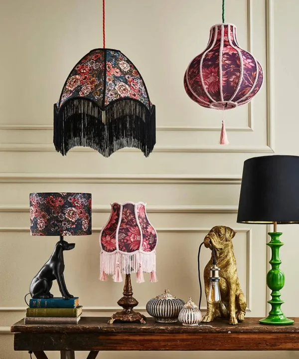 Clearance Joe Browns Bohemian Bloom Set Of 2 Table Lamps Purple